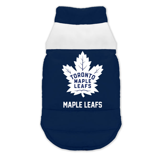 littlearth Toronto Maple Leafs Pet Parka Puff Vest