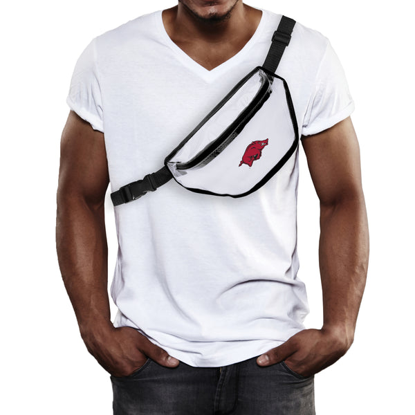 Littlearth University Of Arkansas Clear Fanny Pack