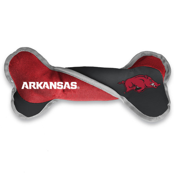 littlearth University of Arkansas Pet Tug Bone
