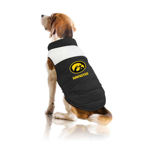 Littlearth University Of Iowa Pet Parka Puff Vest