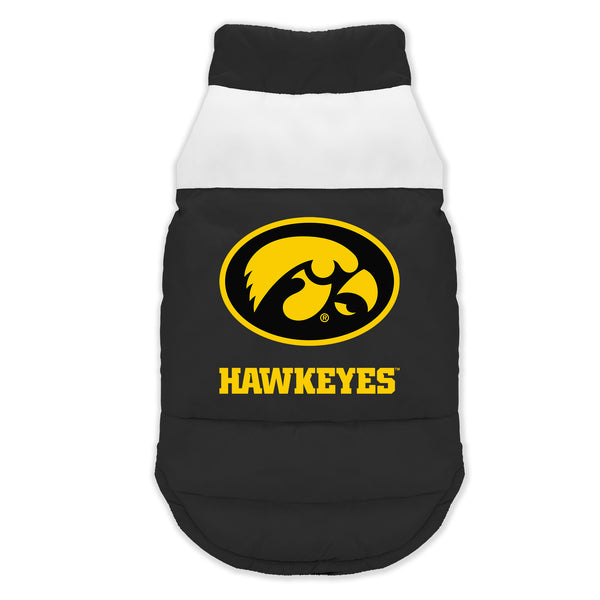 littlearth University of Iowa Pet Parka Puff Vest