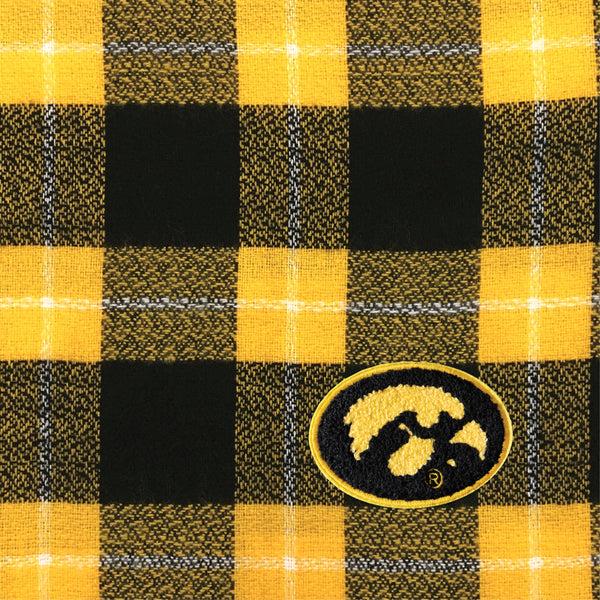 Littlearth University Of Iowa Plaid Blanket Scarf