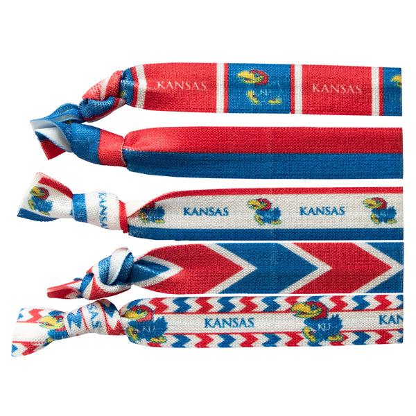 littlearth University of Kansas Knotted Hair Tie