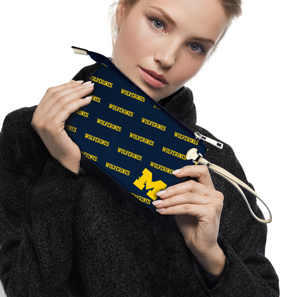 Littlearth University Of Michigan Victory Wristlet