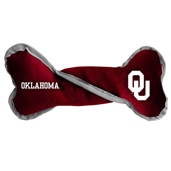 littlearth University of Oklahoma Pet Tug Bone