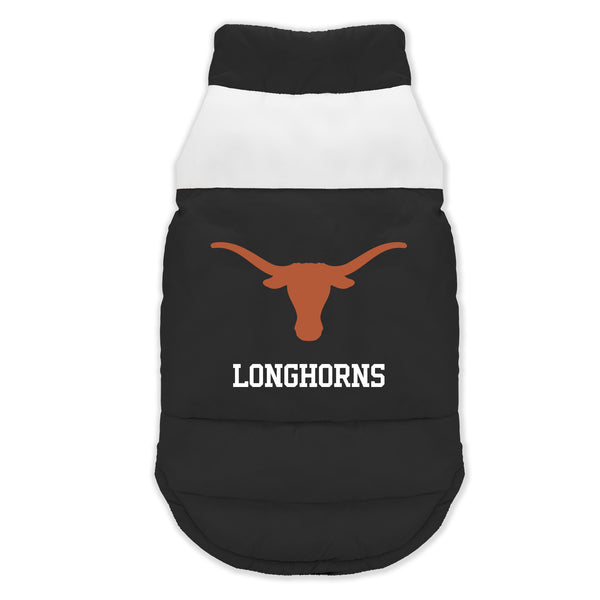 littlearth University of Texas Pet Parka Puff Vest