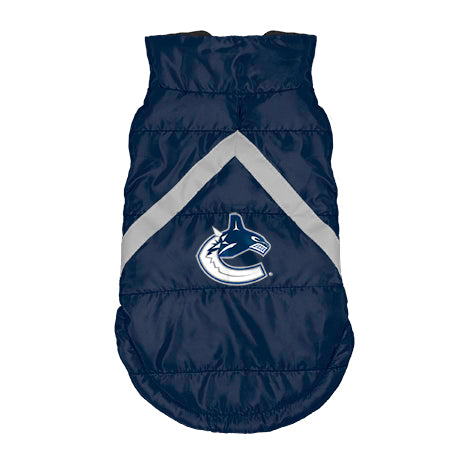 littlearth Vancouver Canucks Pet Puffer Vest