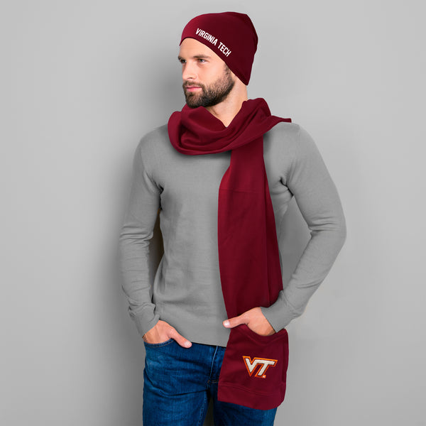 Littlearth Virginia Tech Jimmy Bean 4 In 1 Scarf