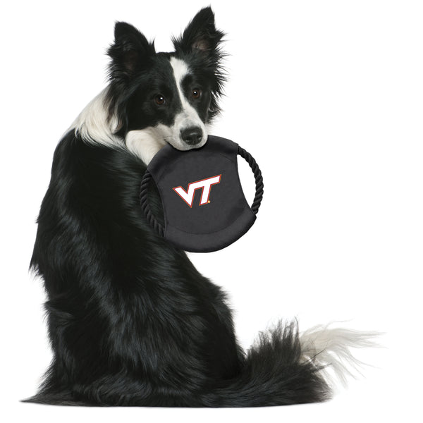 Littlearth Virginia Tech Team Flying Disc Pet Toy
