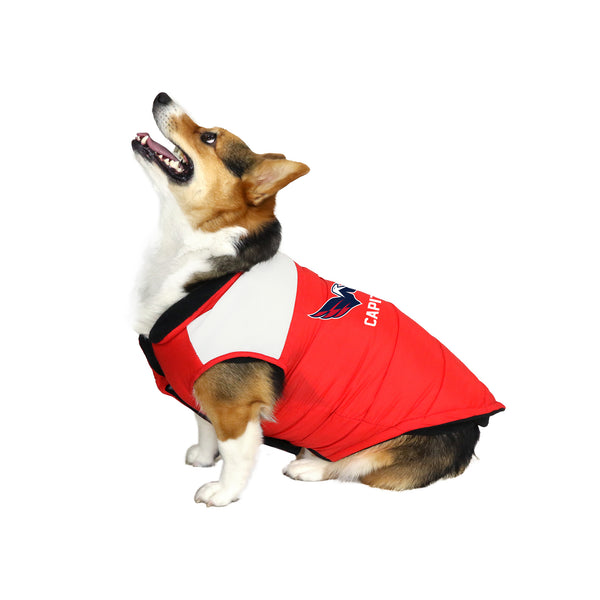 Littlearth Washington Capitals Pet Parka Puff Vest