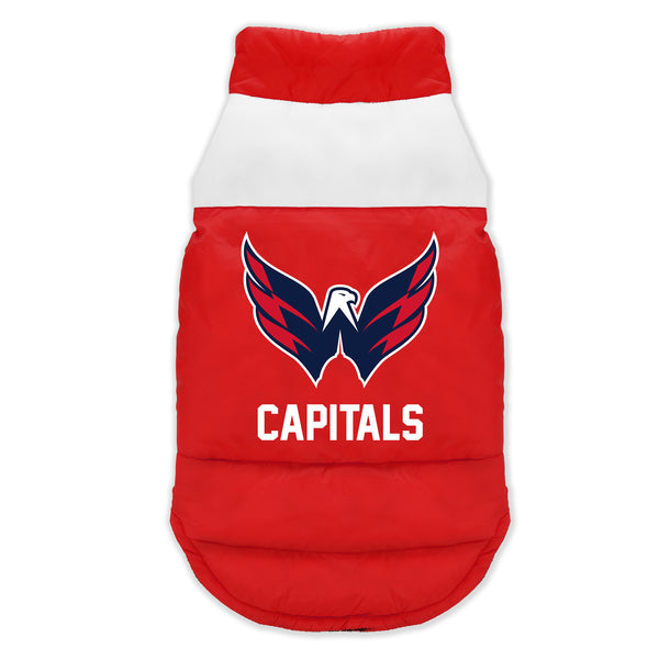 littlearth Washington Capitals Pet Parka Puff Vest