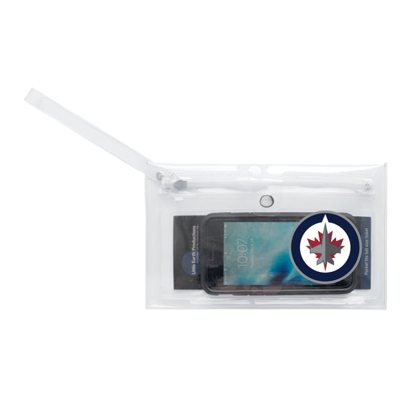 Littlearth Winnipeg Jets Clear Ticket Wristlet