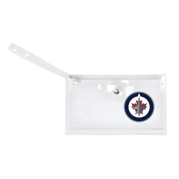 littlearth Winnipeg Jets Clear Ticket Wristlet