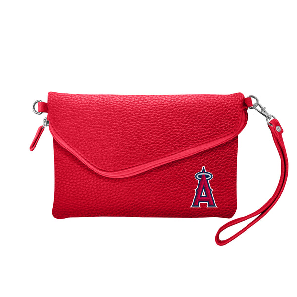littlearth Los Angeles Angels Fold Over Crossbody Pebble