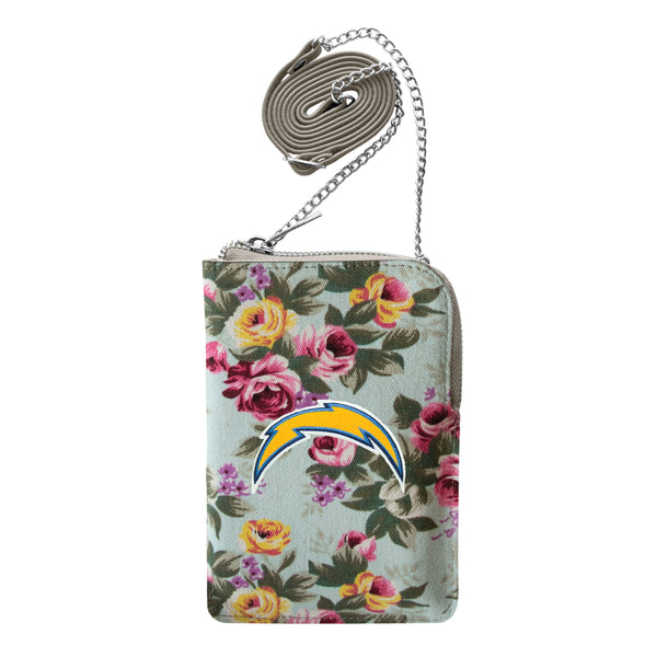 littlearth Los Angeles Chargers Canvas Floral Smart Purse