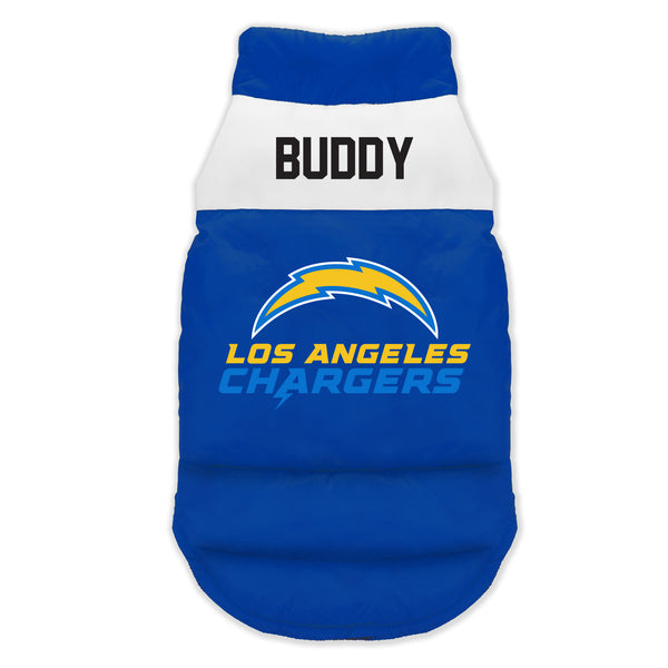 littlearth Los Angeles Chargers Custom Pet Parka Puff Vest