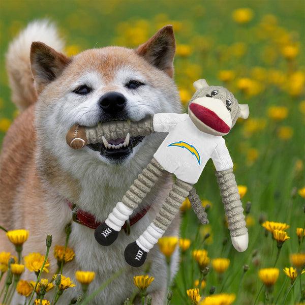 Littlearth Los Angeles Chargers Team Sock Monkey Pet Toy