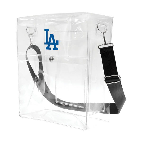 littlearth Los Angeles Dodgers Clear Ticket Satchel