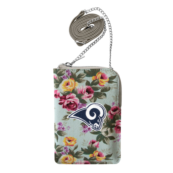 littlearth Los Angeles Rams Canvas Floral Smart Purse