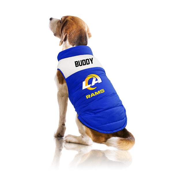 Littlearth Los Angeles Rams Custom Pet Parka Puff Vest