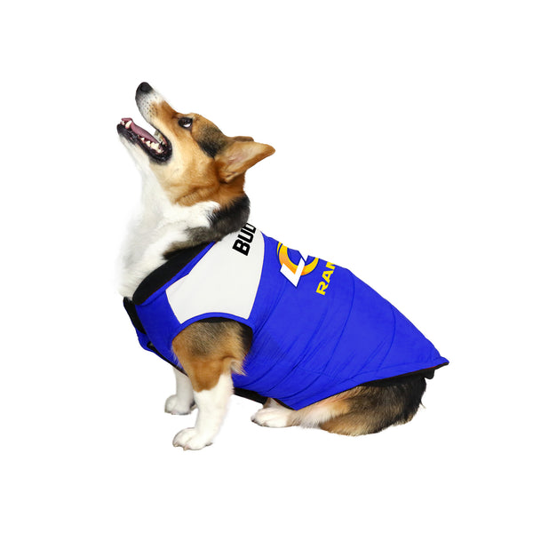Littlearth Los Angeles Rams Custom Pet Parka Puff Vest