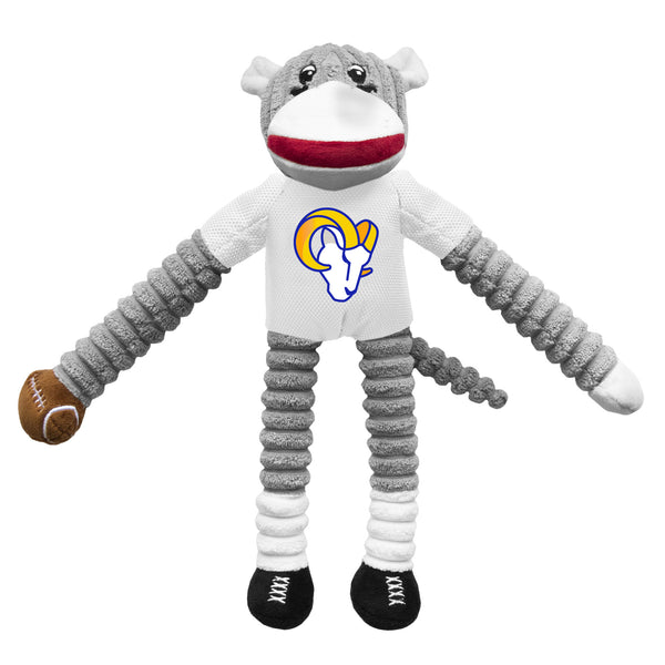 littlearth Los Angeles Rams Team Sock Monkey Pet Toy