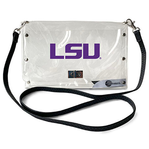littlearth Louisiana State University Clear Envelope Purse