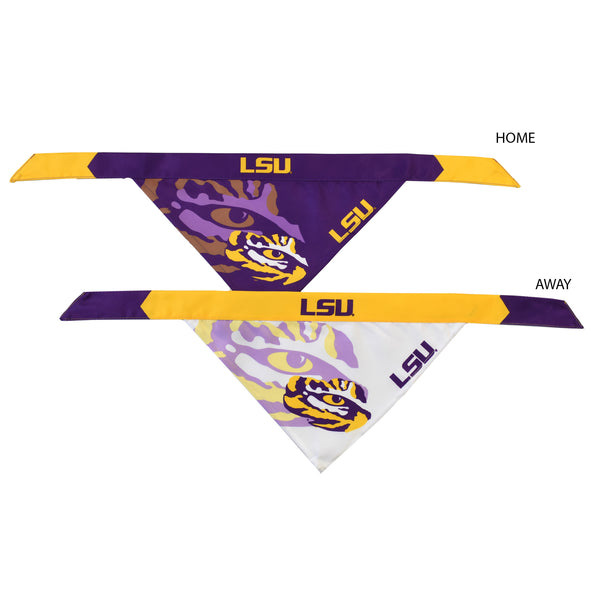 Littlearth Louisiana State University Home And Away Pet Bandana Set