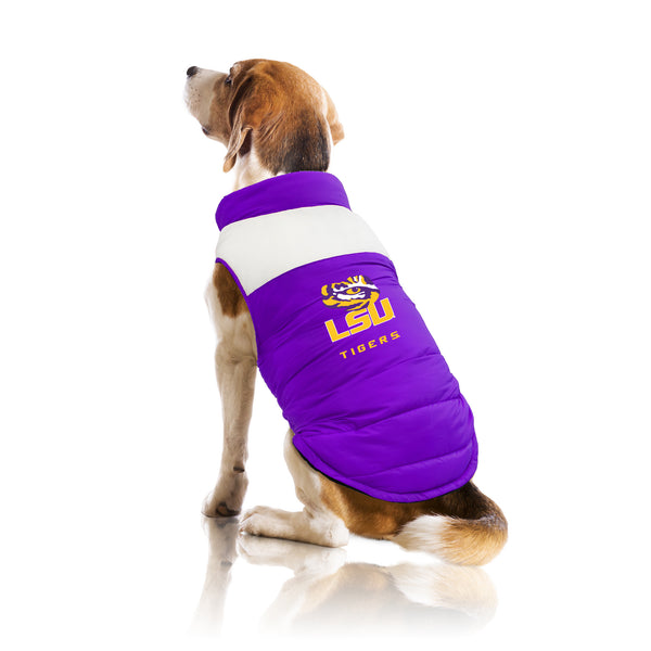Littlearth Louisiana State University Pet Parka Puff Vest