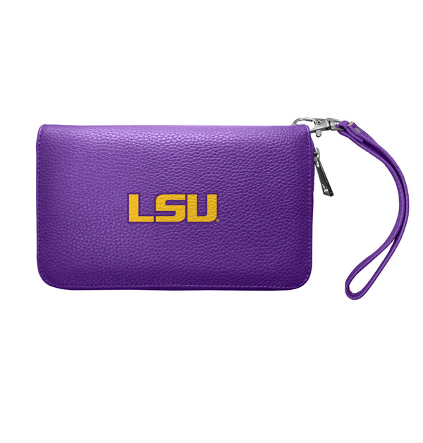 littlearth Louisiana State University Zip Organizer Wallet Pebble