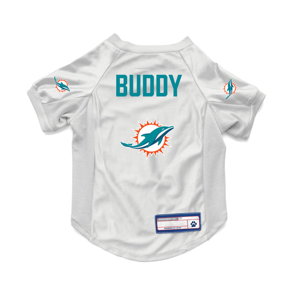 littlearth Miami Dolphins Custom Pet Stretch Jersey