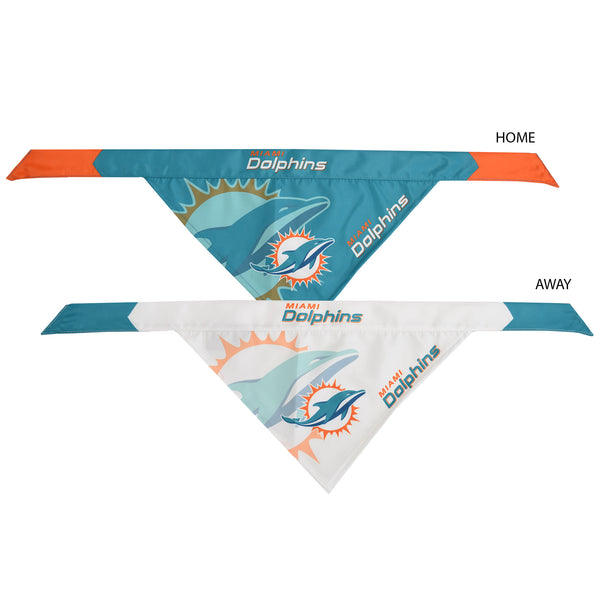 Littlearth Miami Dolphins Home And Away Pet Bandana Set