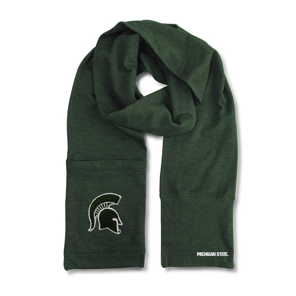littlearth Michigan State University Jimmy Bean 4 in 1 Scarf