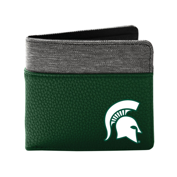 littlearth Michigan State University Pebble BiFold Wallet