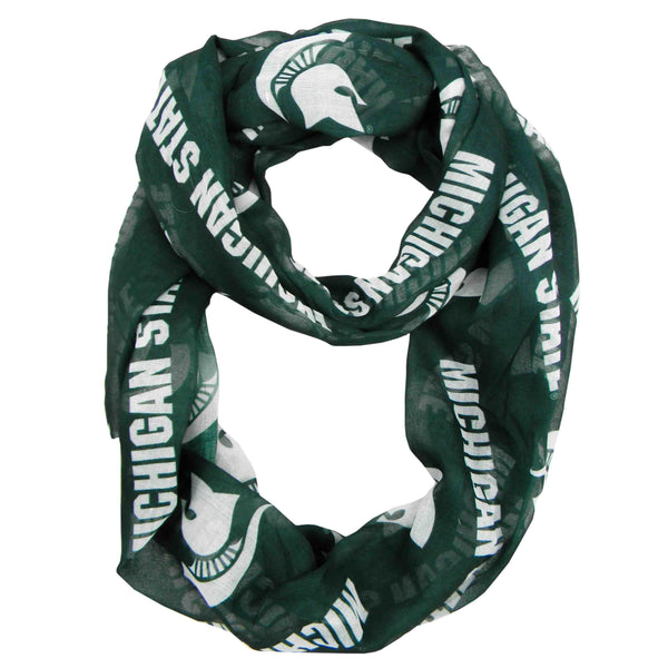 littlearth Michigan State University Sheer Infinity Scarf