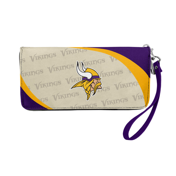 littlearth Minnesota Vikings Curve Zip Organizer Wallet