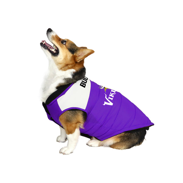 Littlearth Minnesota Vikings Custom Pet Parka Puff Vest
