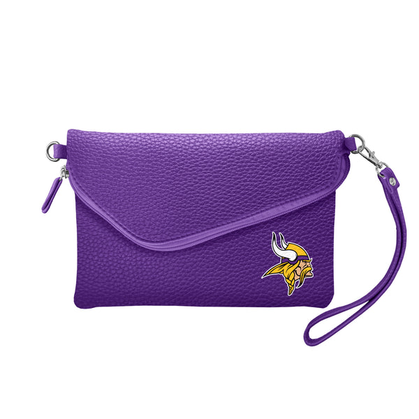 littlearth Minnesota Vikings Fold Over Crossbody Pebble