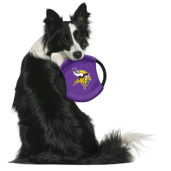 Littlearth Minnesota Vikings Team Flying Disc Pet Toy