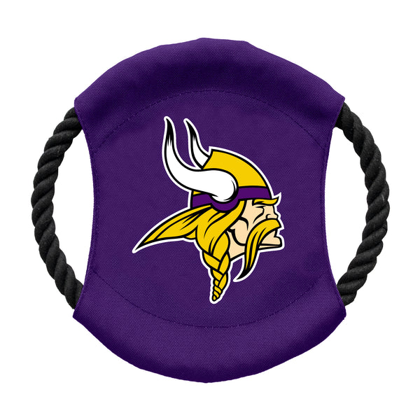 littlearth Minnesota Vikings Team Flying Disc Pet Toy