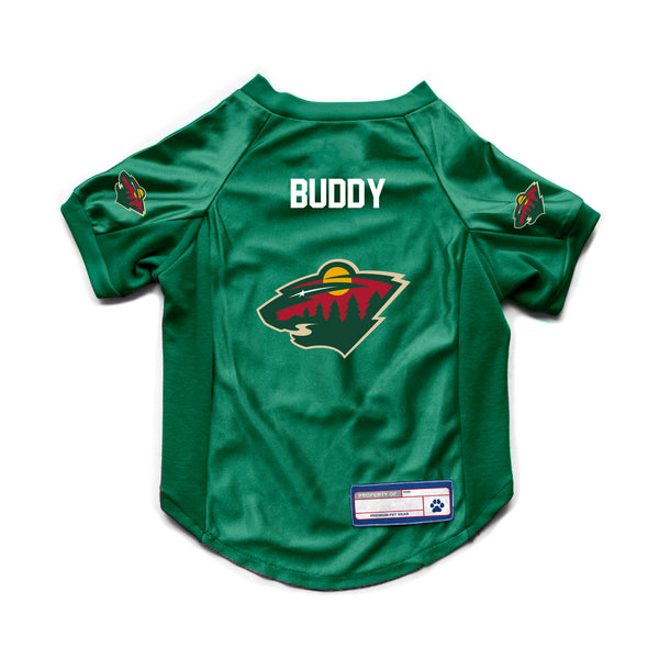 littlearth Minnesota Wild Custom Pet Stretch Jersey