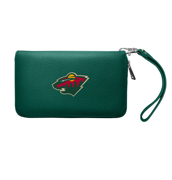 littlearth Minnesota Wild Zip Organizer Wallet Pebble