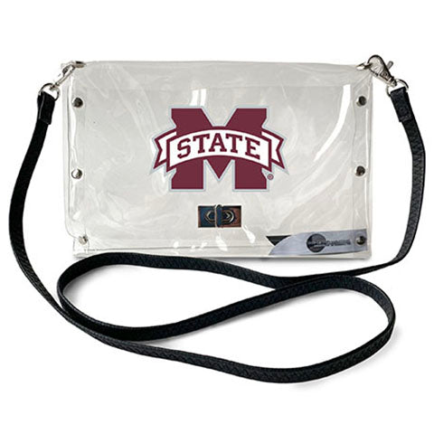 littlearth Mississippi State University Clear Envelope Purse