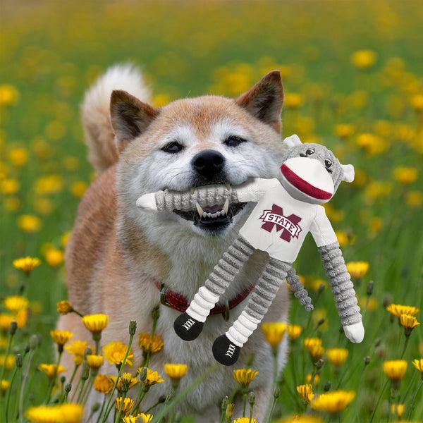 Littlearth Mississippi State University Team Sock Monkey Pet Toy