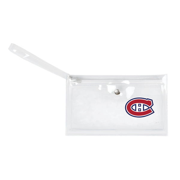 littlearth Montreal Canadiens Clear Ticket Wristlet