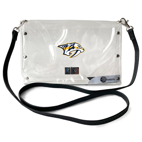 littlearth Nashville Predators Clear Envelope Purse