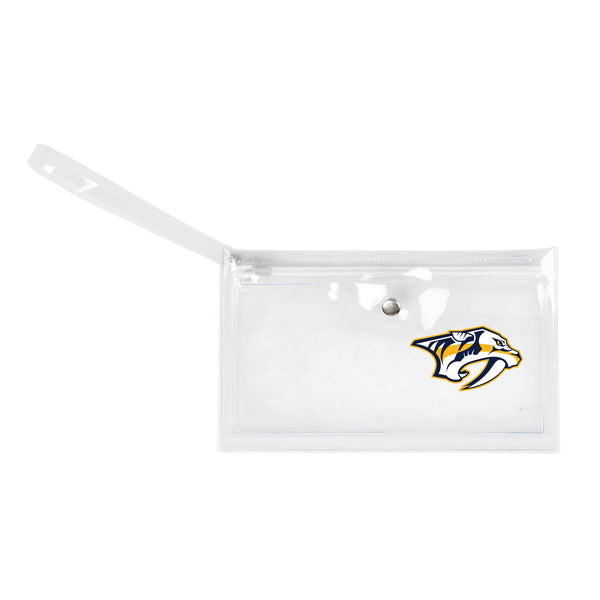 littlearth Nashville Predators Clear Ticket Wristlet