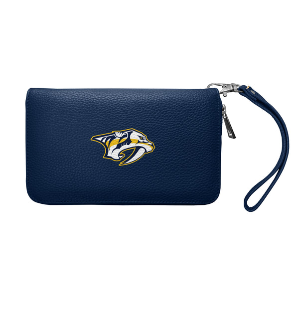 littlearth Nashville Predators Zip Organizer Wallet Pebble