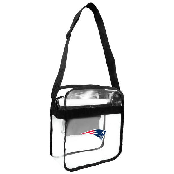 littlearth New England Patriots Clear Carryall Crossbody