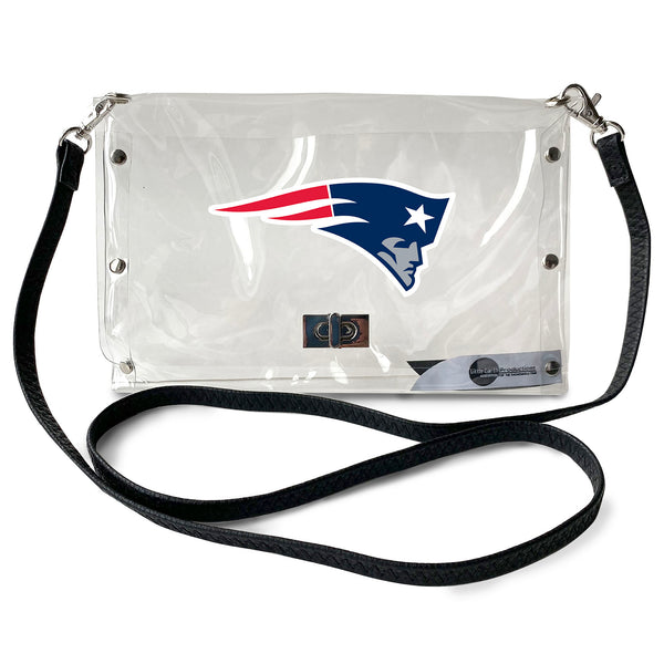 littlearth New England Patriots Clear Envelope Purse